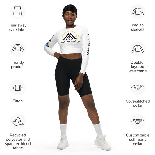 MP260 Recycled long-sleeve crop top