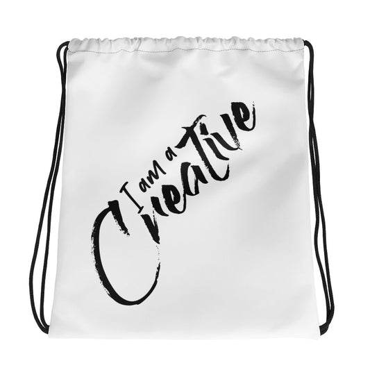 "I Am a Creative" Drawstring bag