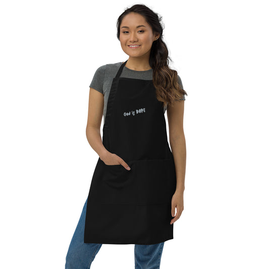 GOD IS DOPE Embroidered Apron